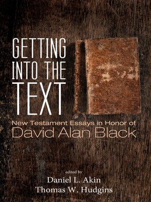 cover image of Getting into the Text